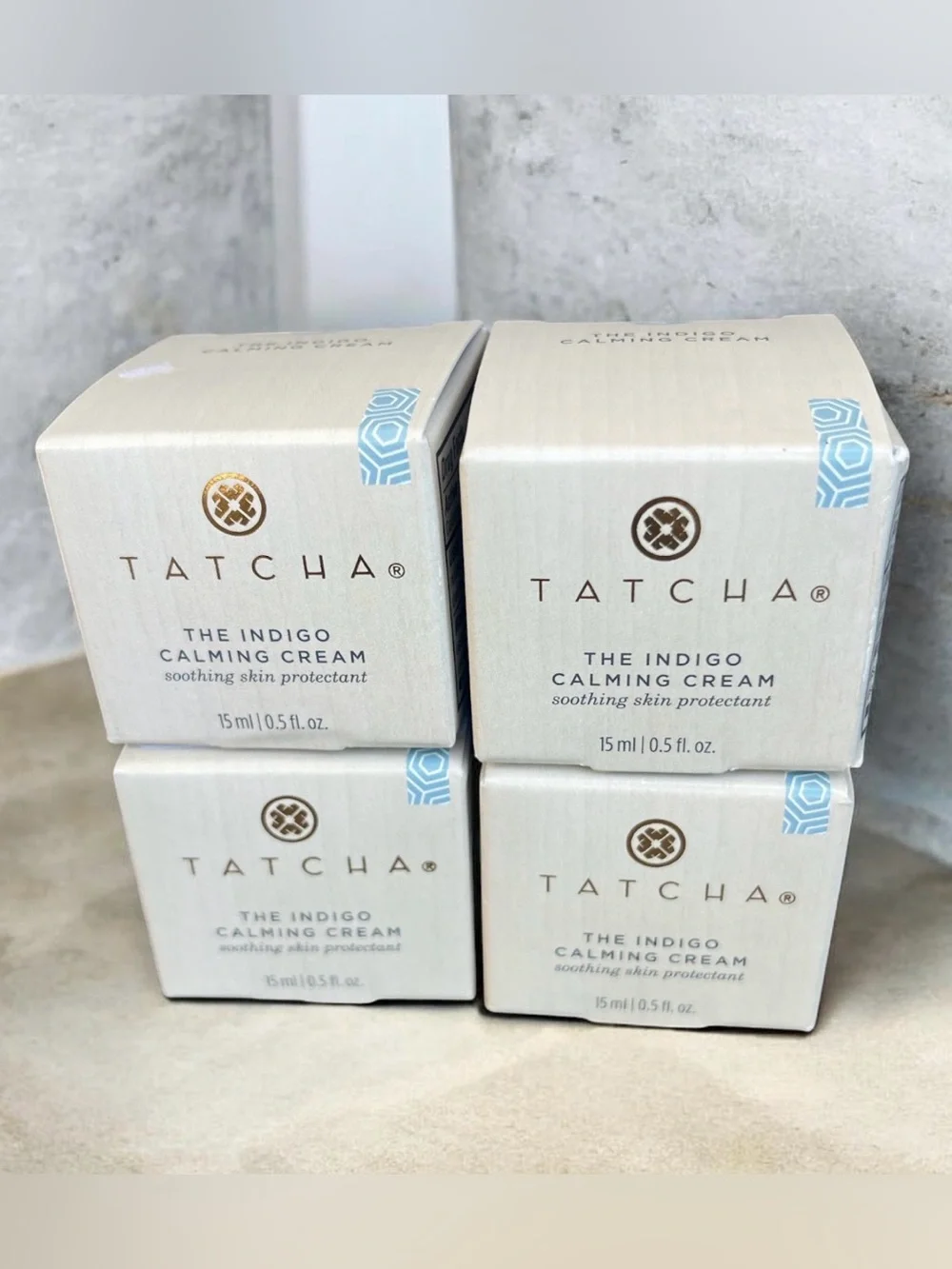 Tatcha The Indigo Calming Cream - Soothing Skin Protectant. Set of 4 - 15ml